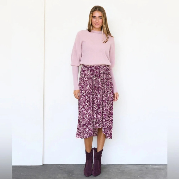 ba&sh Lenny  Hi-Lo Maxi Skirt NWT - Picture 2 of 12